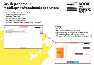 Schritt für Schritt Anleitung für das Drucken via email.